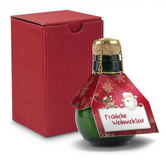 Kleinste Sektflasche: Weihnachten als Geschenk 