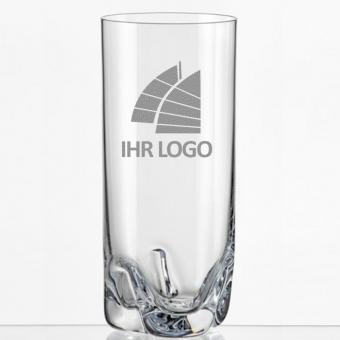 Trinkglas individuell mit eigenem Logo oder Design graviert 300 ml 