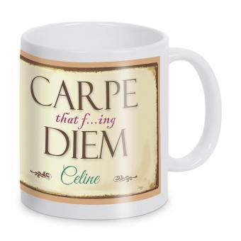 Tasse mit Namen Carpe Diem 