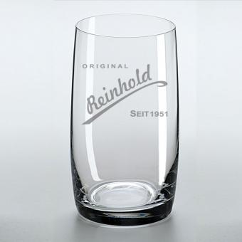 Longdrinkglas mit Namens-Gravur Reinhold 