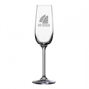 Sektglas / Champagnerkelch 190 ml mit Logo/Design 