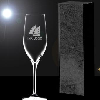 Sektglas mit Gravur in Geschenkverpackung PREMIUM Select 