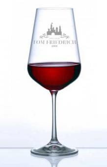 Gläser mit Gravur - graviertes Weinglas Namen 