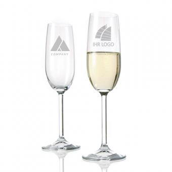 Sektglas / Prosecco Glas mit Logo/Design 0,1 l 