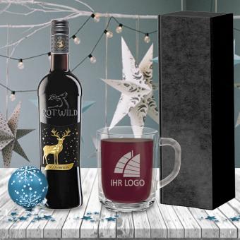 Glühwein-Geschenk-Set mit eigenem Logo - Rotwein 