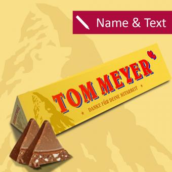 Toblerone Schokolade mit Namen für Kunden, Mitarbeiter usw. -  SparSet 