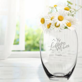 Blumen Vase mit Namen für Deinen Lieblingsmensch 