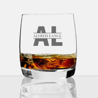 Whisky Glas mit Gravur des Namens 